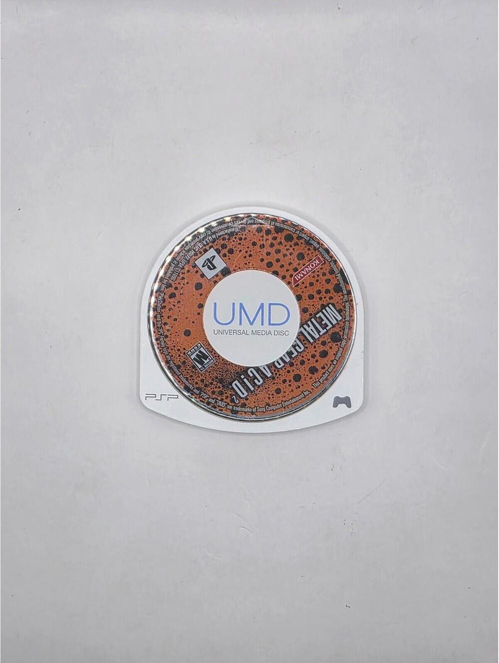 Metal Gear Acid For Sony PSP - Clean Disc